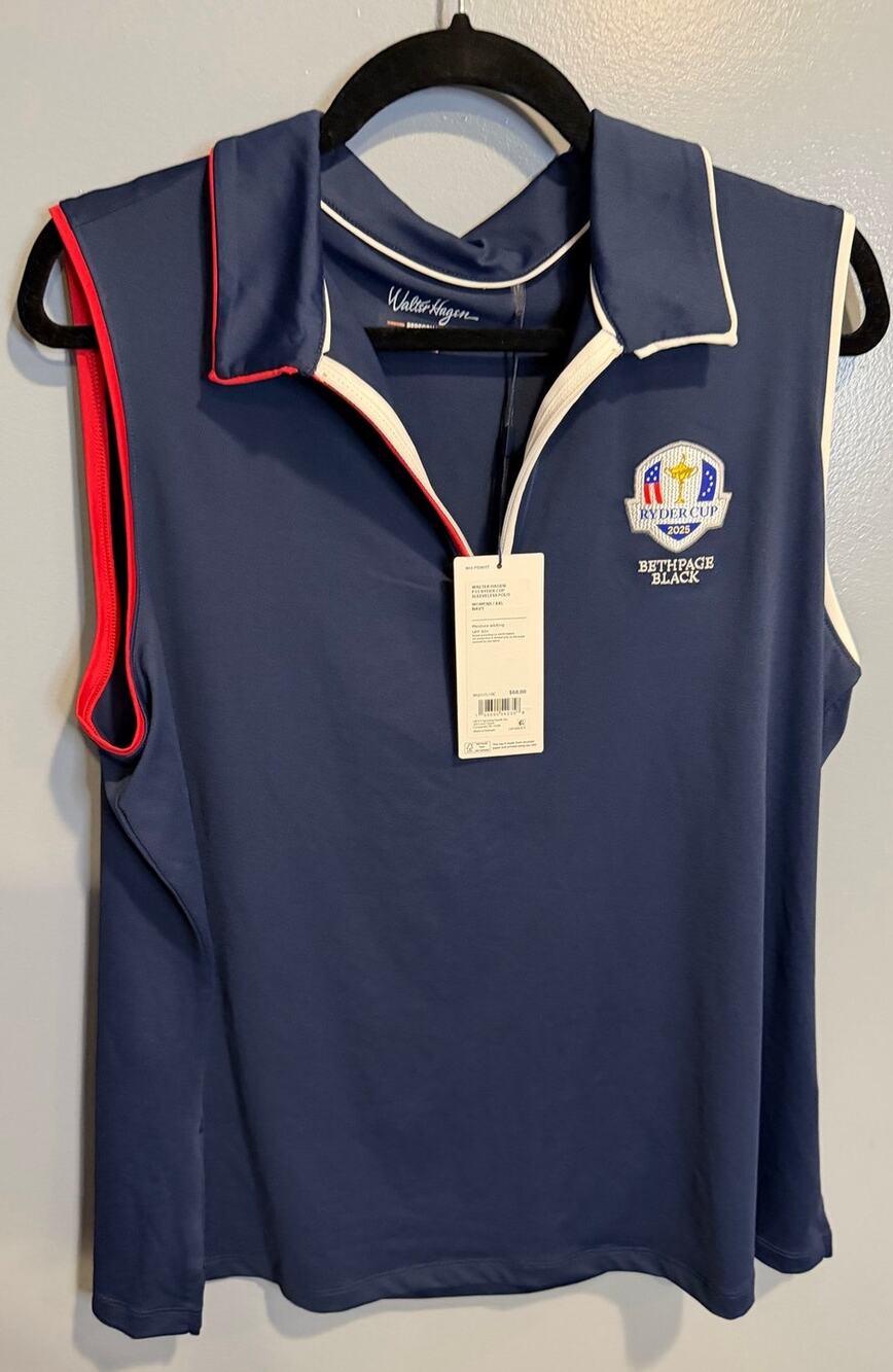 NWT Walter Hagen Women's Performance 11 Ryder Cup Sleeveless Polo